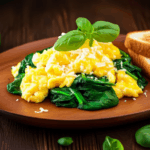 Eggs in Paradise: Scrambled Eggs with Spinach and Feta