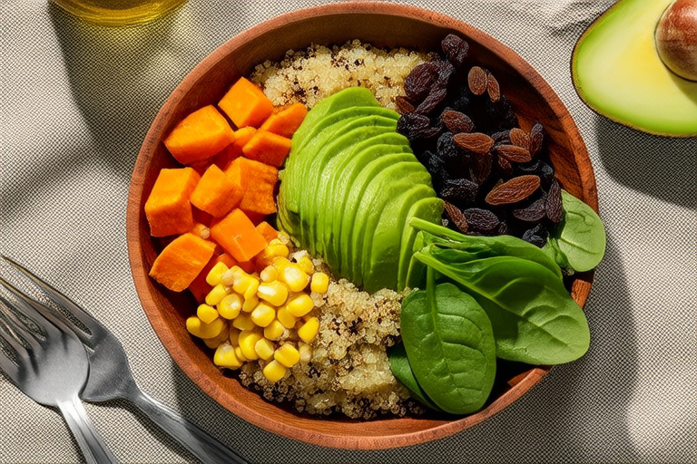 Hearty Quinoa Avocado Bowl Salad