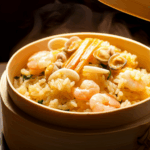 Heavenly Steamed Bamboo Rice with Seafood 3 Heavenly Steamed Bamboo Rice with Seafood