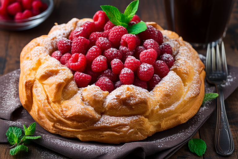 Homemade Raspberry Almond Danish Pastries