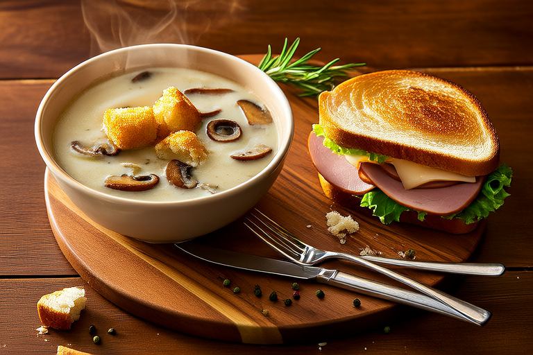 Homemade Soup & Sandwich Combo Lunch