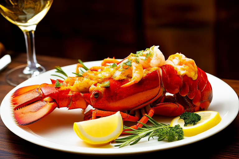 Lobster Tail with Herb Butter Glaze