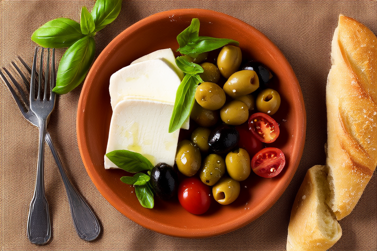 Mediterranean Feta and Olive Salad