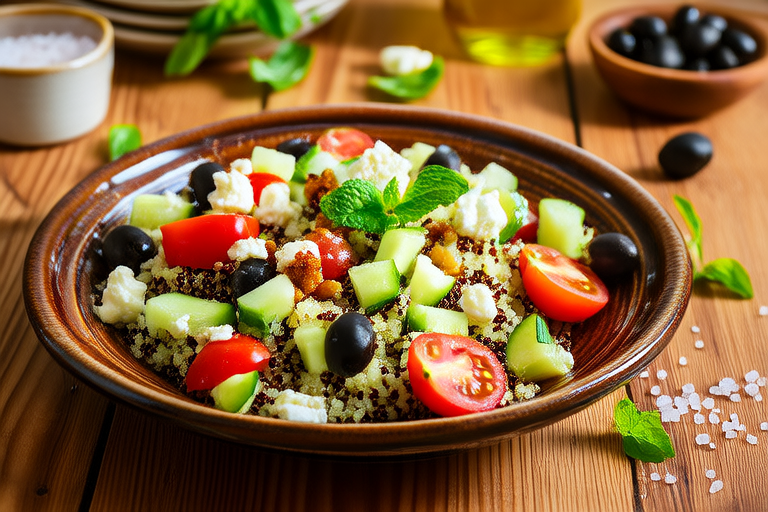 Mediterranean Quinoa & Feta Salad