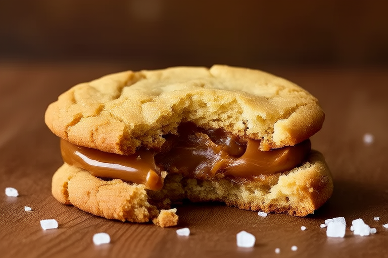 Perfectly Chewy Salted Caramel Stuffed Cookies