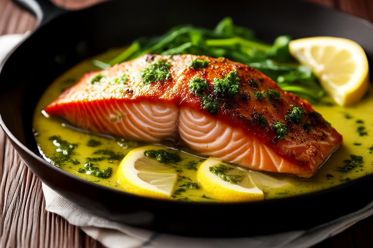 Simple Yet Sophisticated: Pan-Seared Salmon with Dill Sauce