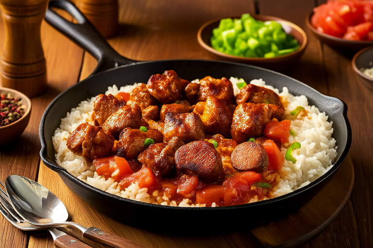 Sizzling Skillet: Chicken and Sausage Jambalaya