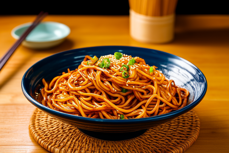 Spicy Sizzling Stir-Fried Noodles for Dinner