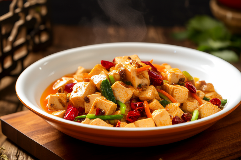 Spicy Tofu Stir-Fry with Mixed Vegetables