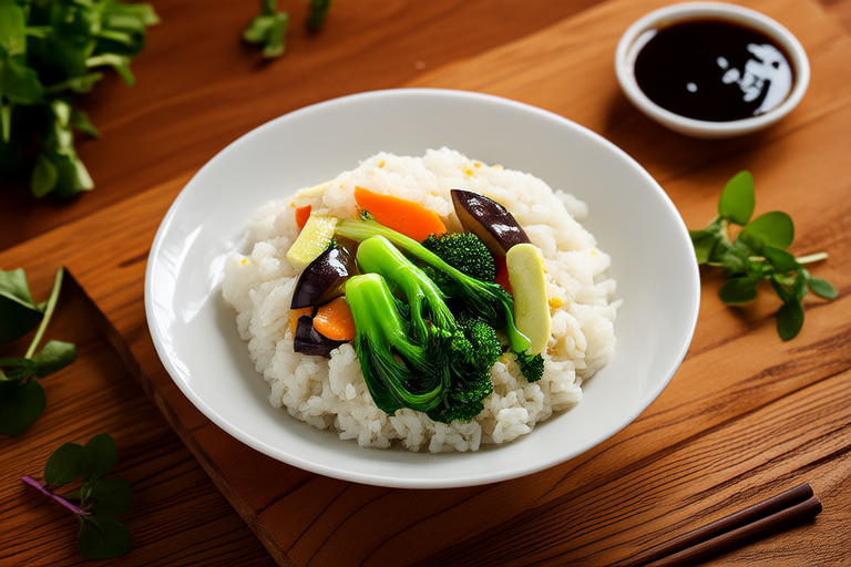 Vegetable Stir-Fry Over Fluffy Rice