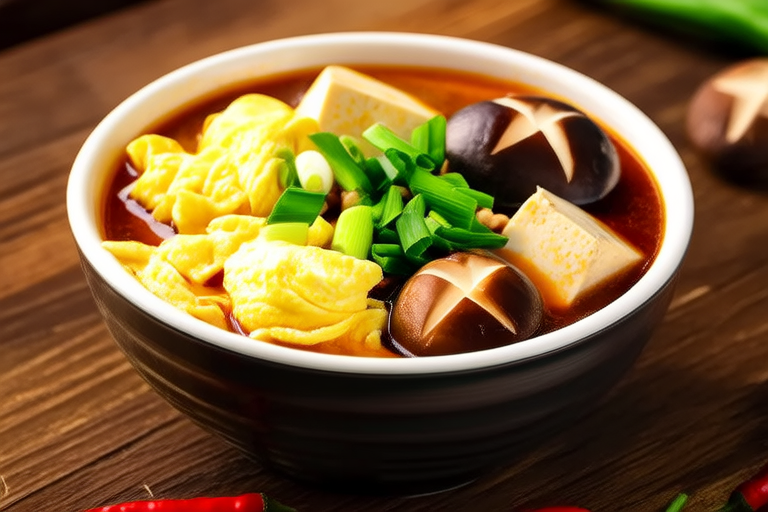 Vegetarian Delight in Hot and Sour Soup