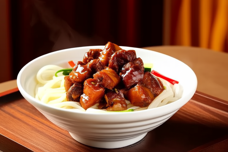 Classic Fujianese Braised Pork Belly with Rice Noodles