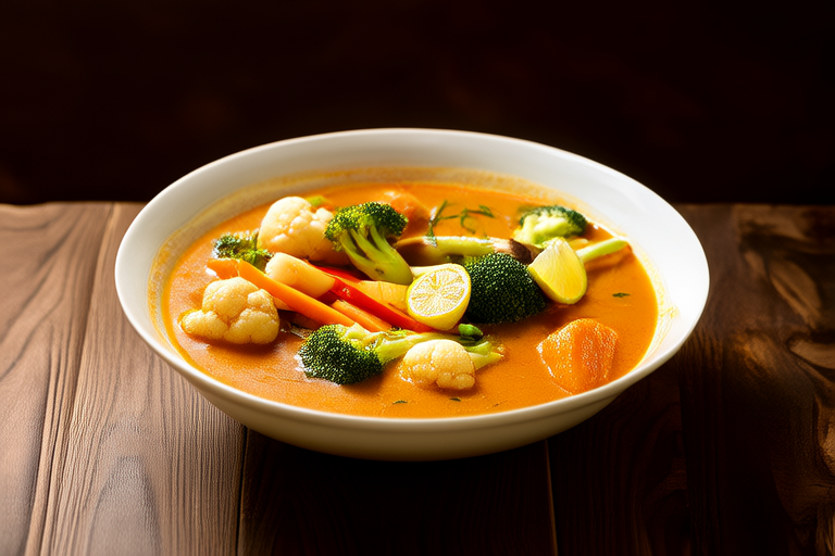 Colorful Vegetable Curry Bowl
