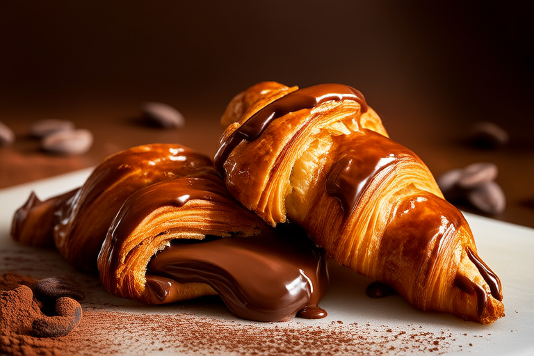 Decadent Chocolate Croissants from Scratch