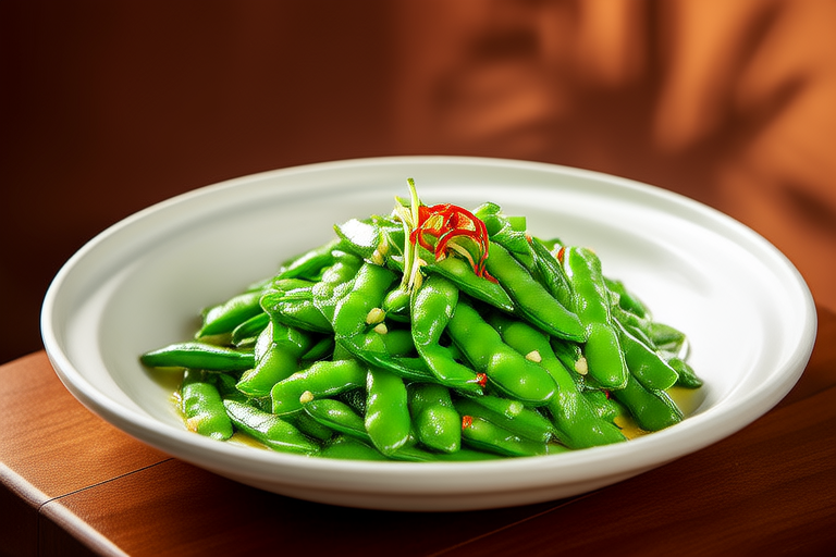 Delicious Stir-Fried Green Peas with Garlic Sauce