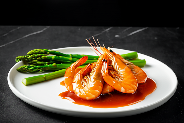 Elegant Sesame Shrimp with Green Vegetables