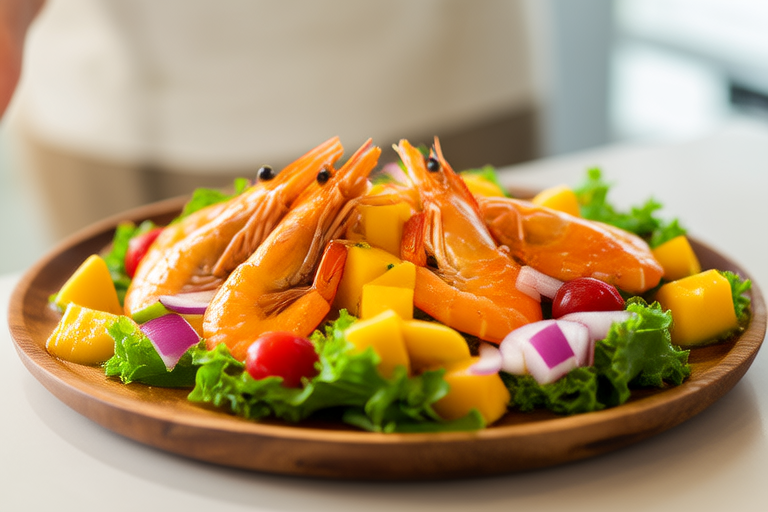 Tropical Mango Shrimp Salad Fiesta