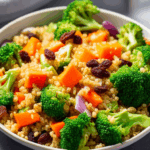 Colorful Vegetable Medley Over Quinoa