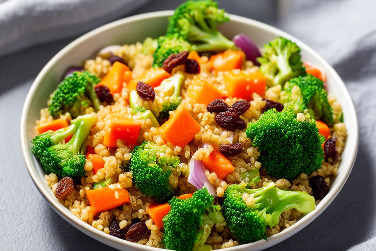 Colorful Vegetable Medley Over Quinoa