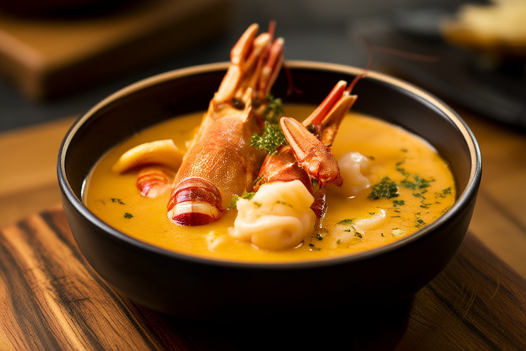 Creamy Lobster Bisque Bowl