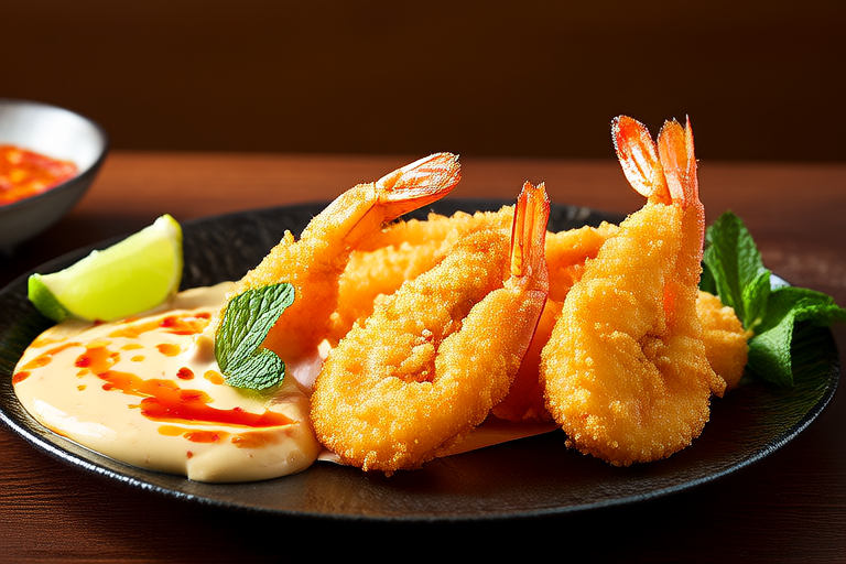 Crunchy Fried Shrimp with Spicy Mayo
