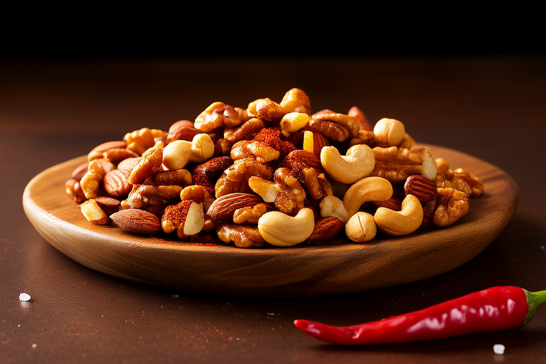 Crunchy Perfection: Spicy Nuts Snack Mix