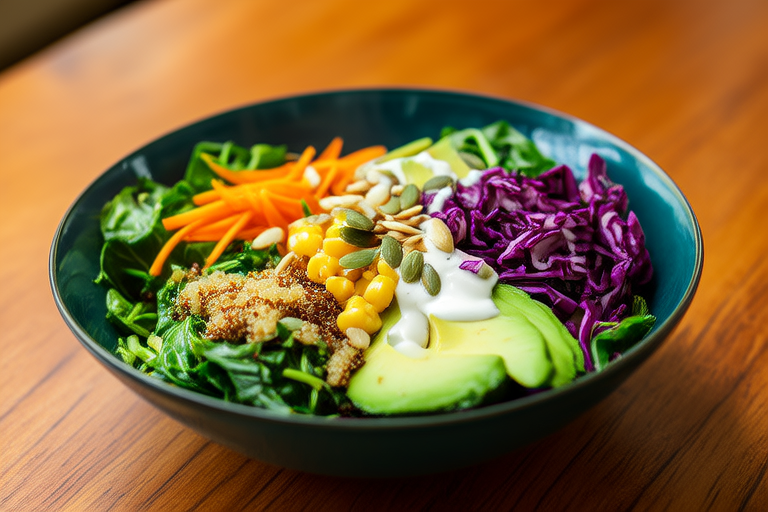 Crunchy Veggie Power Bowl Salad