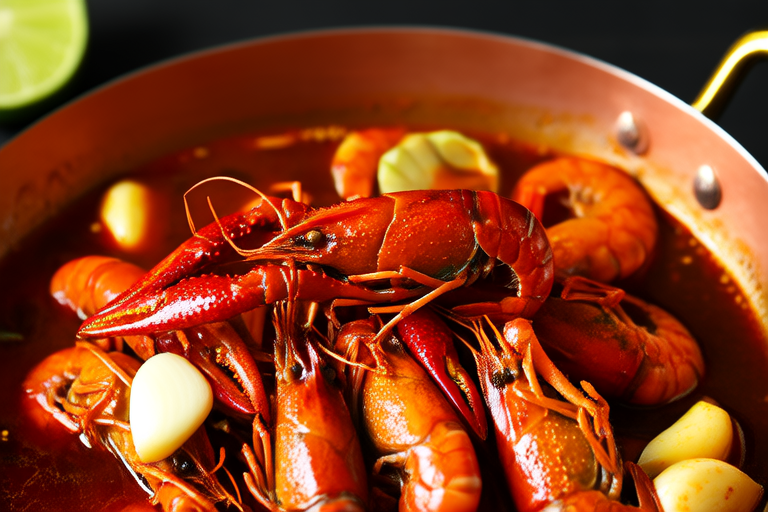 Crustacean Delight: Spicy Garlic Shrimp Boil