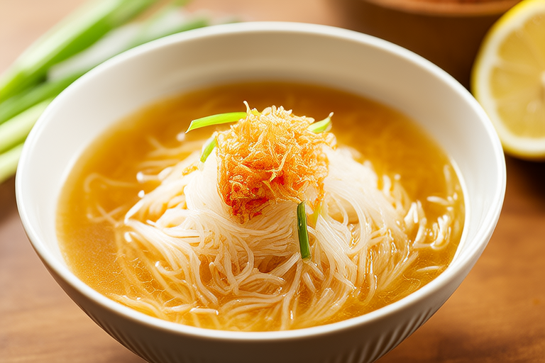 Delicate Crab Roe Soup with Vermicelli