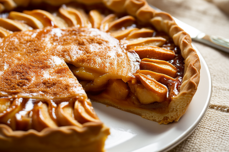 Homestyle Delight: Flaky Homemade Apple Pie