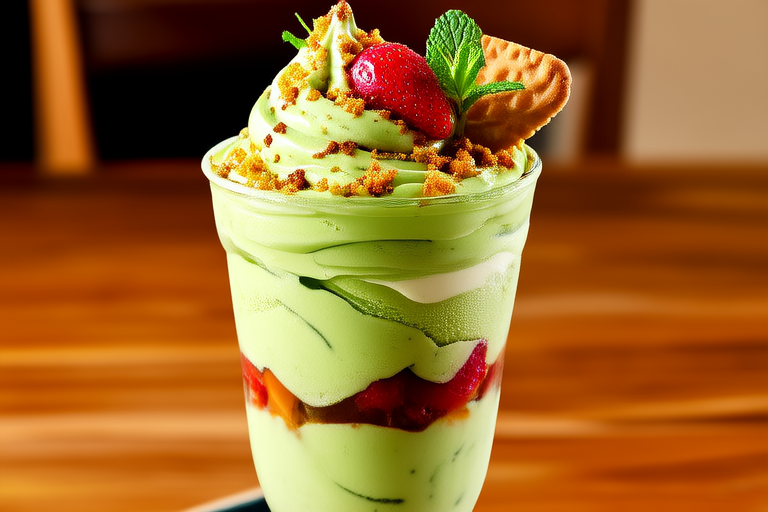Matcha Green Tea Ice Cream Parfait抹茶冰淇淋 parfait