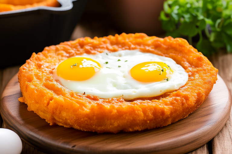 Savory Sweet Potato Hash with Fried Eggs