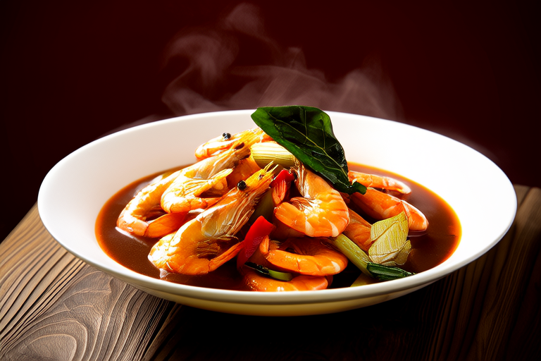 Stir-Fried Basil Shrimp with Xiamen风味