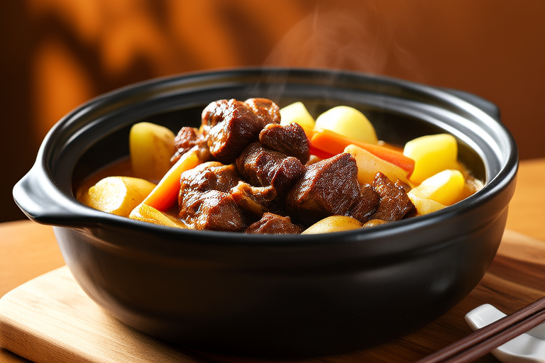 Tender Slow-Cooked Meat Stew: Warmth in Every Bite