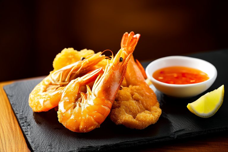 Crunchy Shrimp Tempura with Sweet Chili Sauce