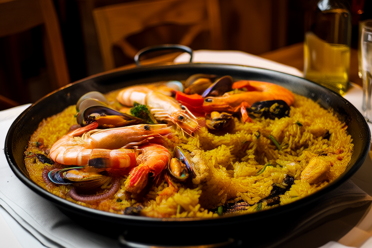 Fresh Seafood Paella Extravaganza