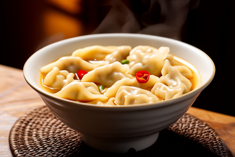 Golden Wontons in Hot and Sour Soup: A Symphony of Tastes from Canton