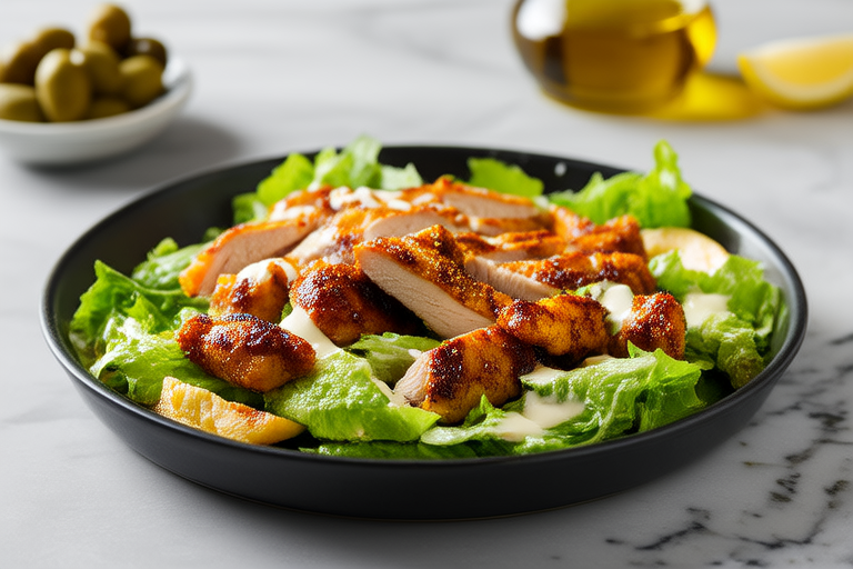 Hearty Grilled Chicken Caesar Salad