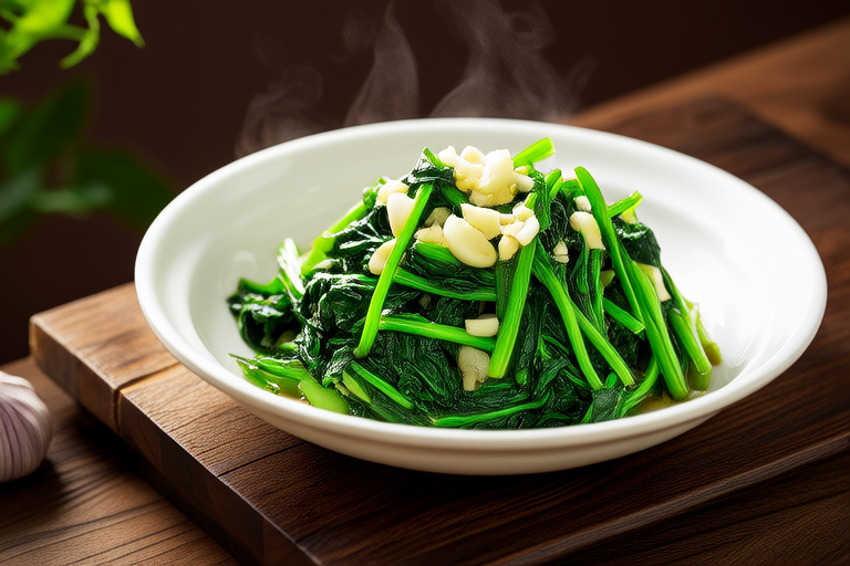 Heavenly Flavor of Stir-Fried Garlic Spinach