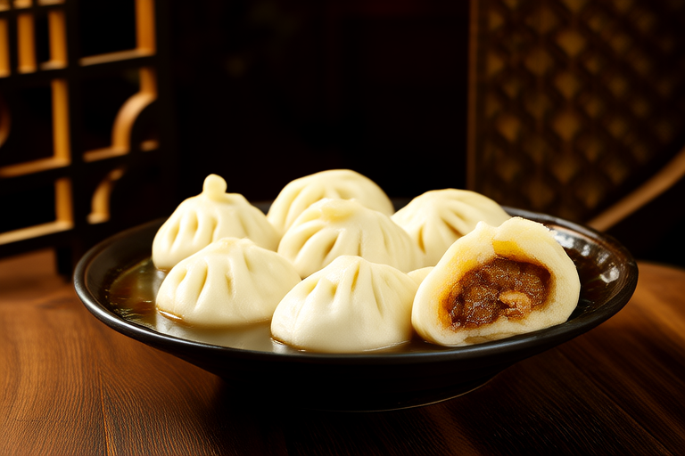 Preserved Vegetable and Pork Soup Dumplings (Wan)
