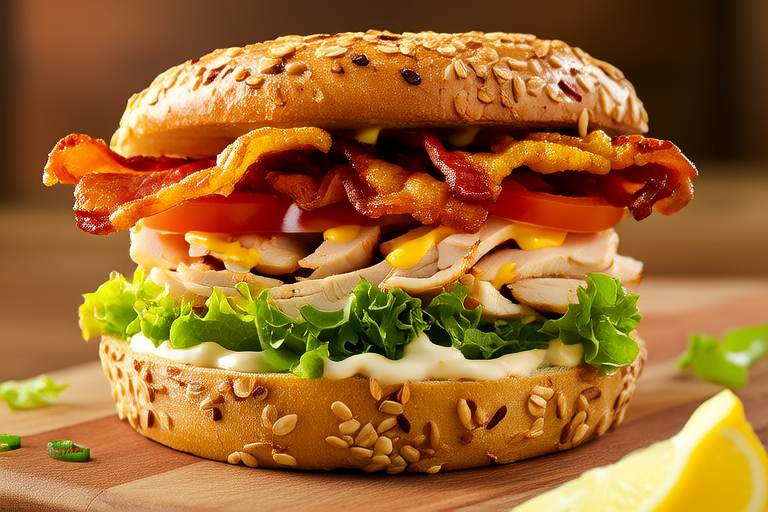 Tasty Turkey Club Sandwich