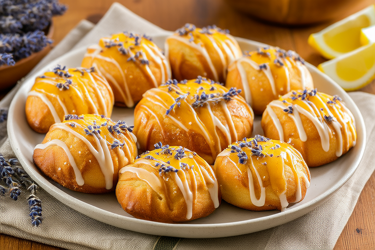 Tea Time Treats: Lavender Shortbread Cookies with Citrus Glaze