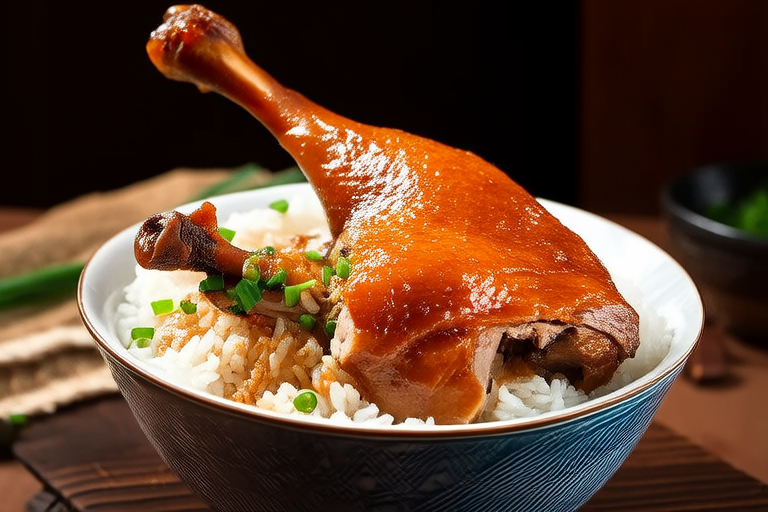 Tender Braised Duck Leg with Fragrant Rice: Rich and Savory Comfort Food