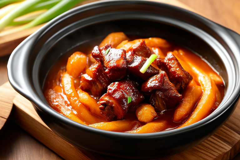 Tender Braised Pork with Rice Vermicelli