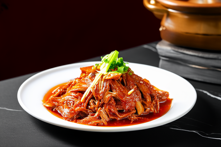 Velvety Shredded Pork in Hot Chili Sauce