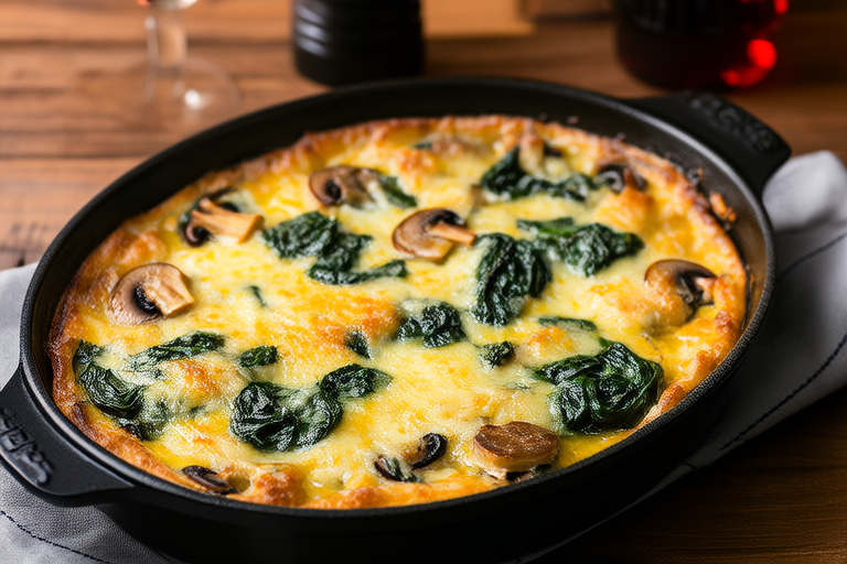 Creamy Creamed Spinach and Mushroom Casserole