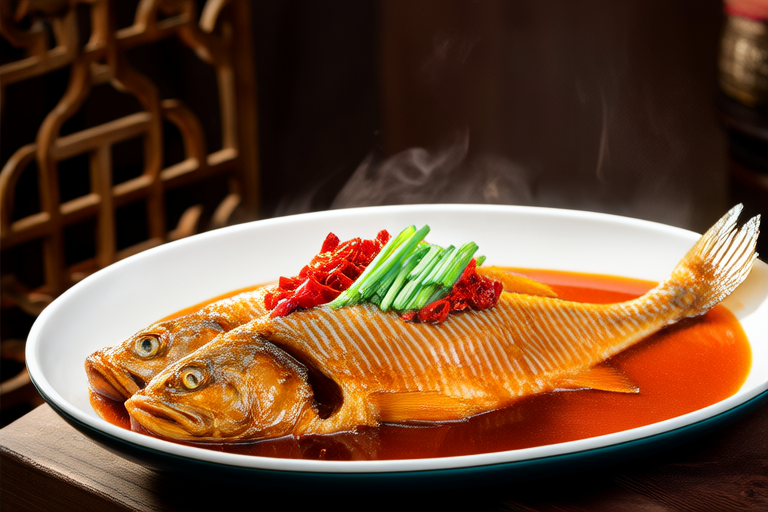 Deliciously Soft Steamed Sea Bream with Shandong Sauce