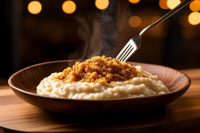 Elegant Dinner: Truffle Risotto with Crispy Shallots