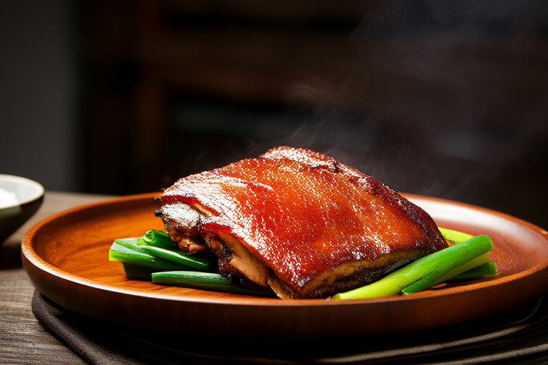 Flaky Pan-Seared Duck with Green Onions