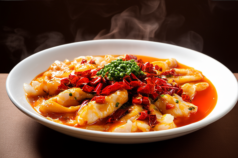 Fragrant Steamed Fish with Spicy Garlic Sauce